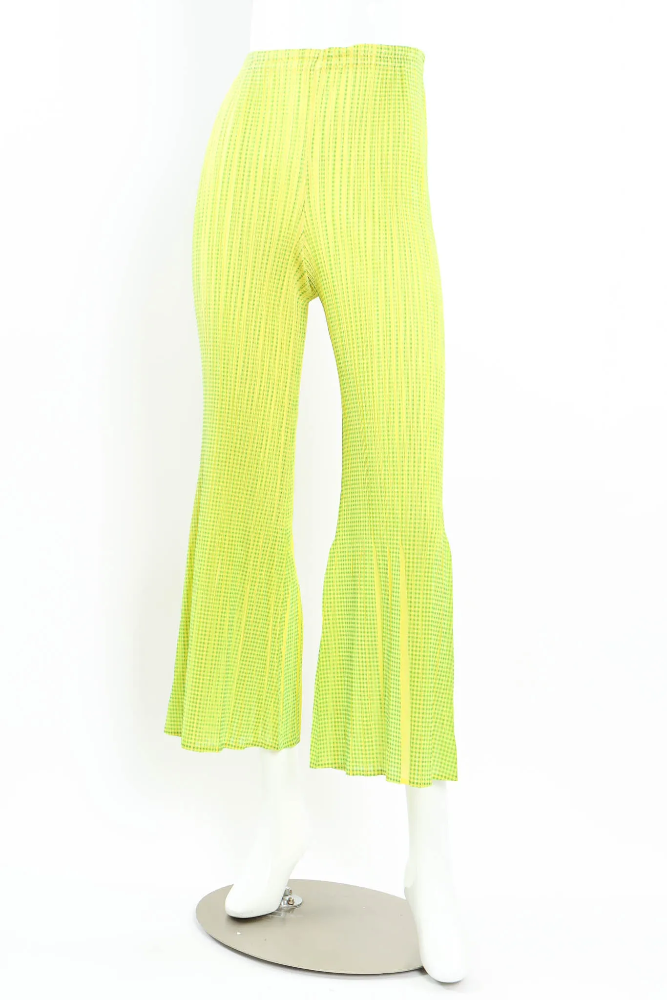 Checker Print Pleat Pant