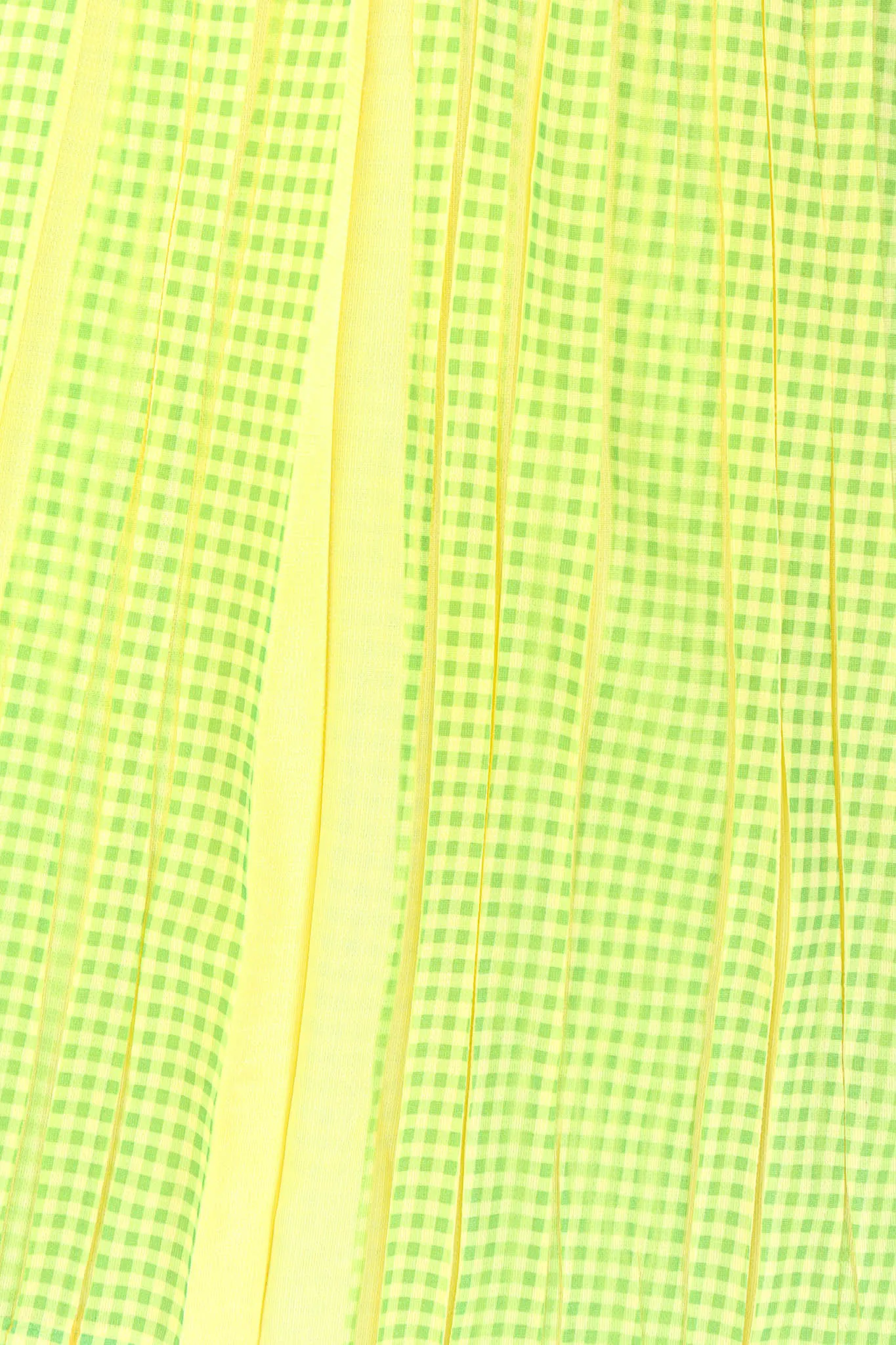 Checker Print Pleat Pant
