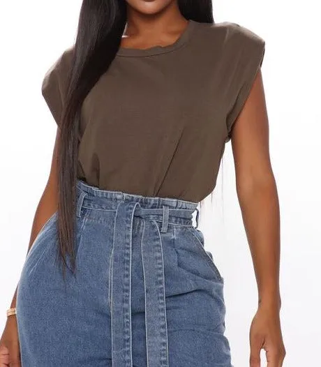Chelsea High Demand Top - Olive