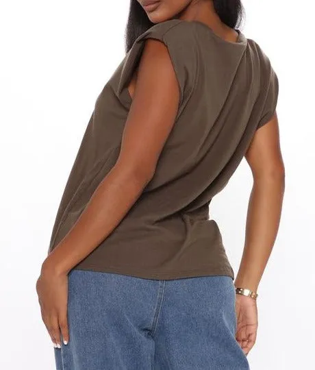 Chelsea High Demand Top - Olive
