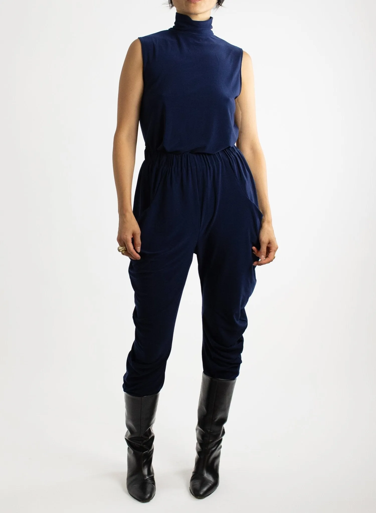 Circle Pant - Navy