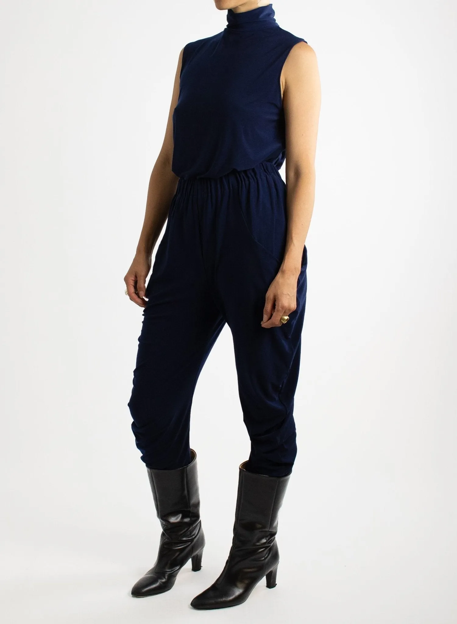 Circle Pant - Navy