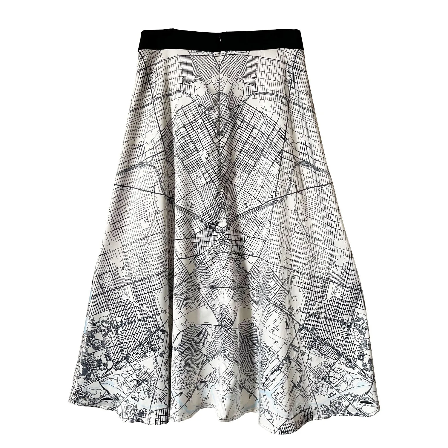 City Map Maxi Skirt