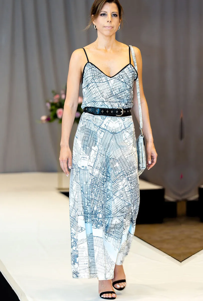 City Map Maxi Skirt