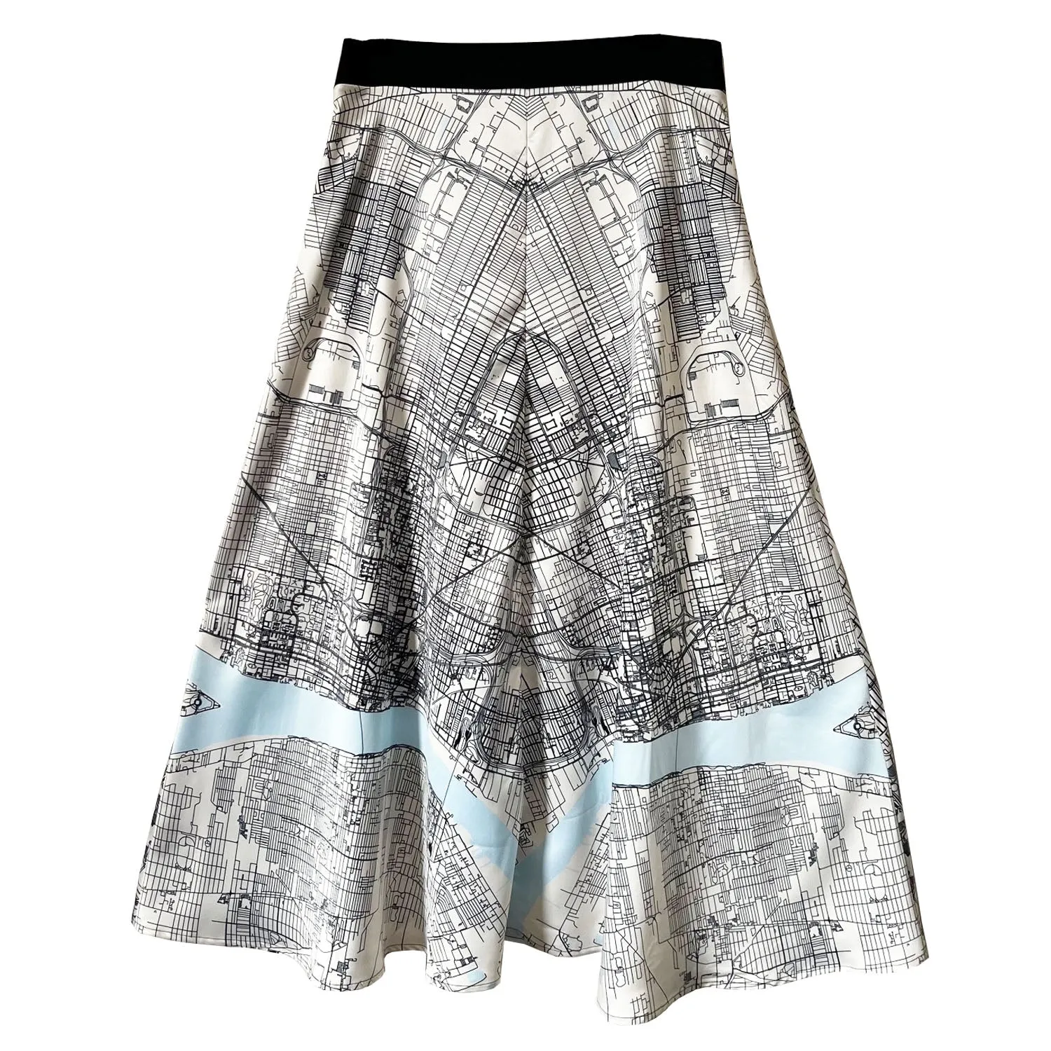 City Map Maxi Skirt