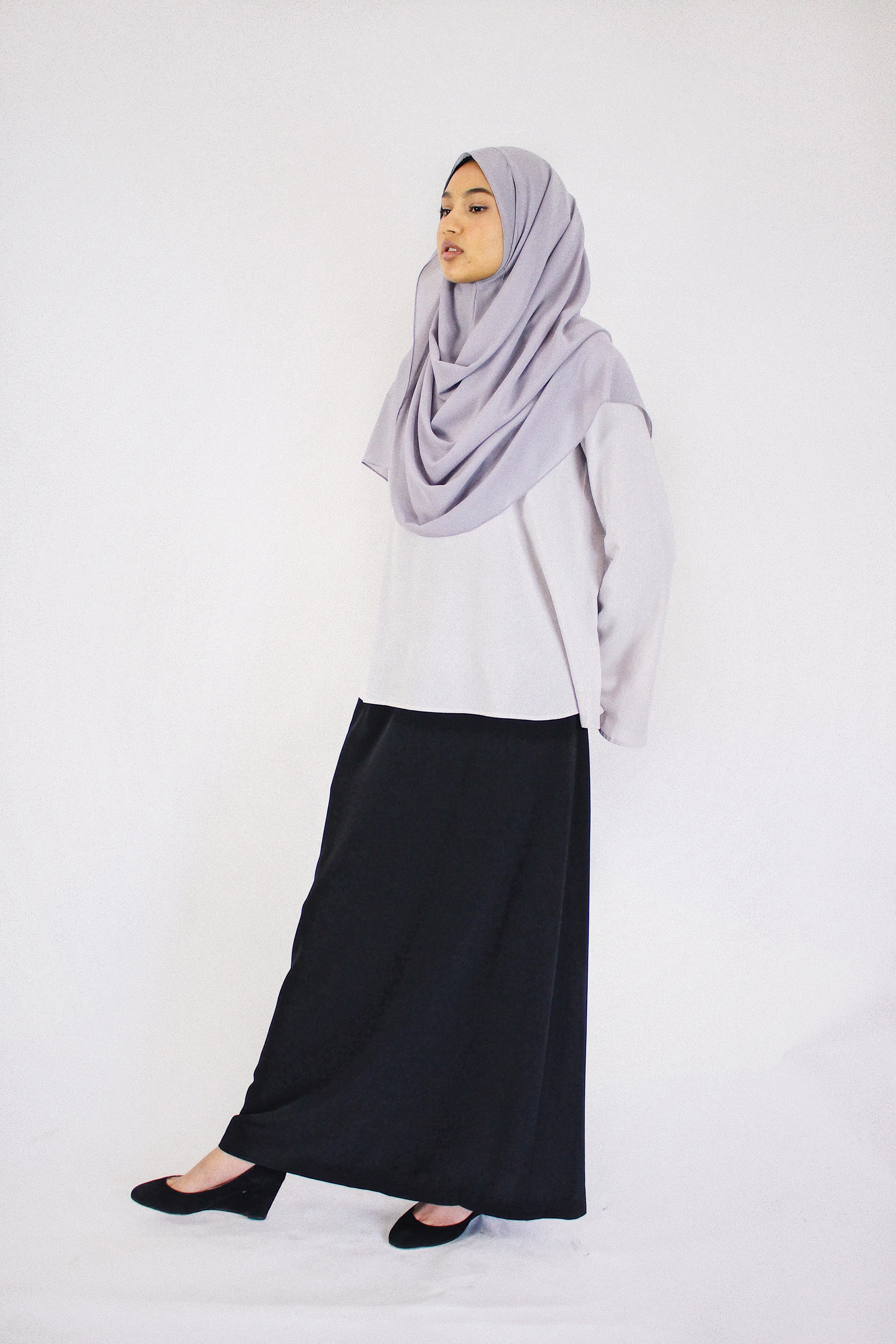 Classic Black Long Skirt