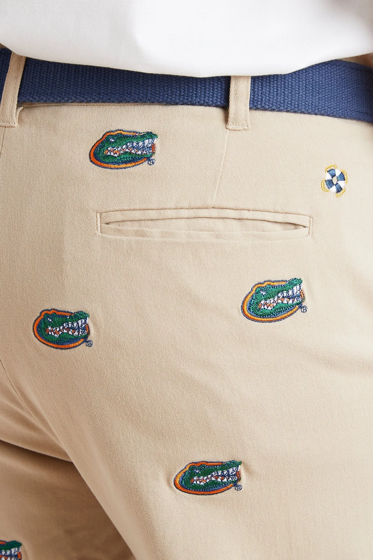 Collegiate Stretch Twill Pant Khaki with University of Florida Gators