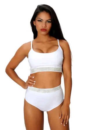 Conjunto blanco culotte y top
