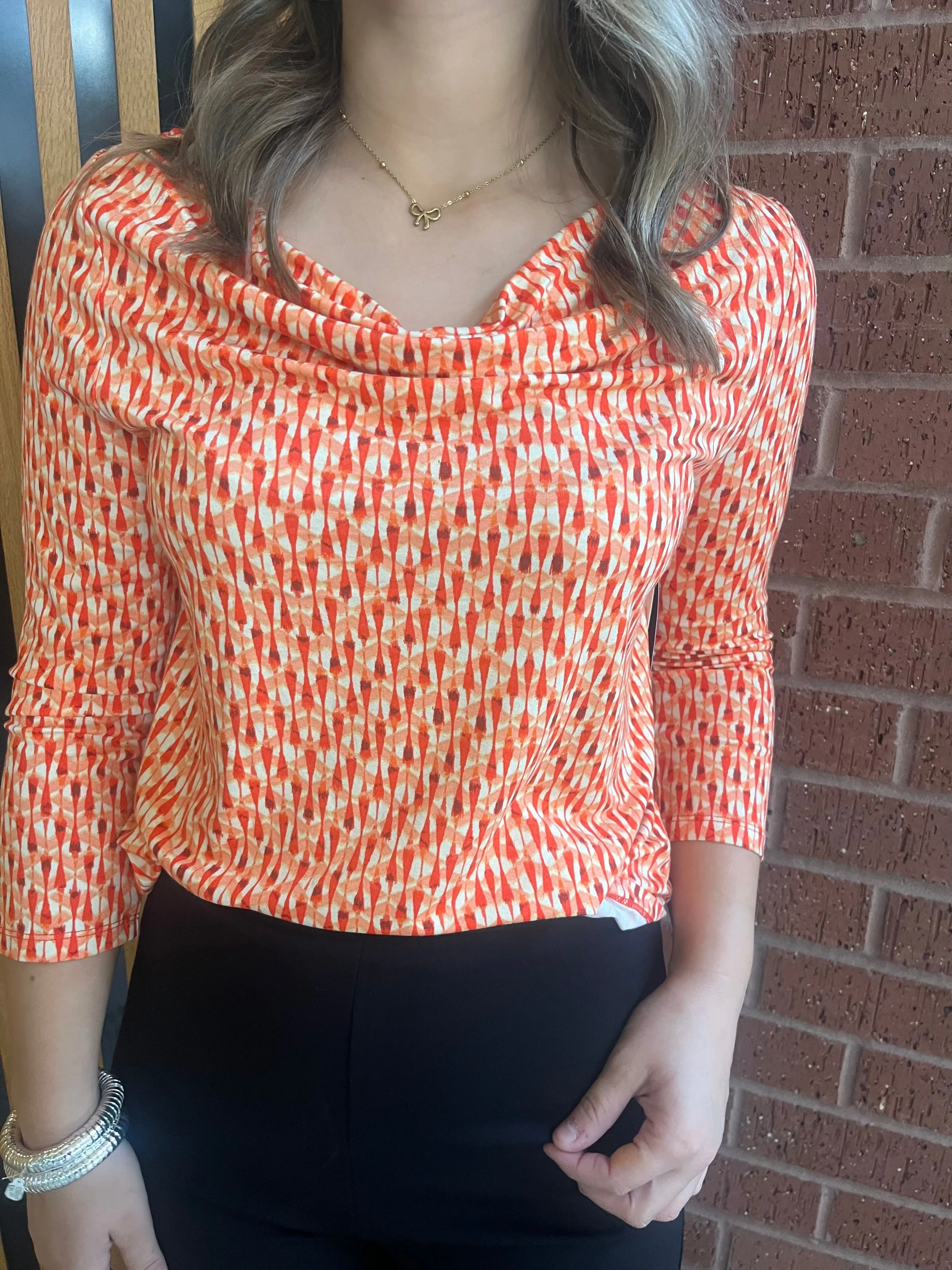 Coral Blaze Blouse