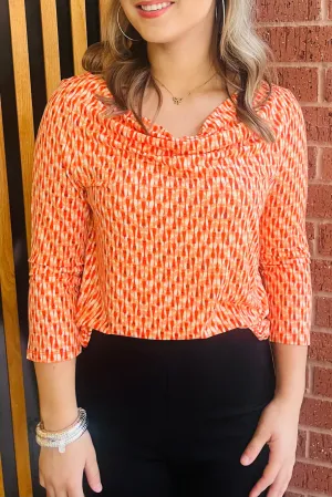 Coral Blaze Blouse