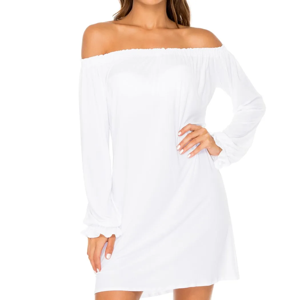 COSITA BUENA - Cuff Bell Sleeve Dress-WAC