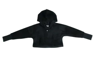 Crew Kids Black Velour Rib Maxi Teen Set