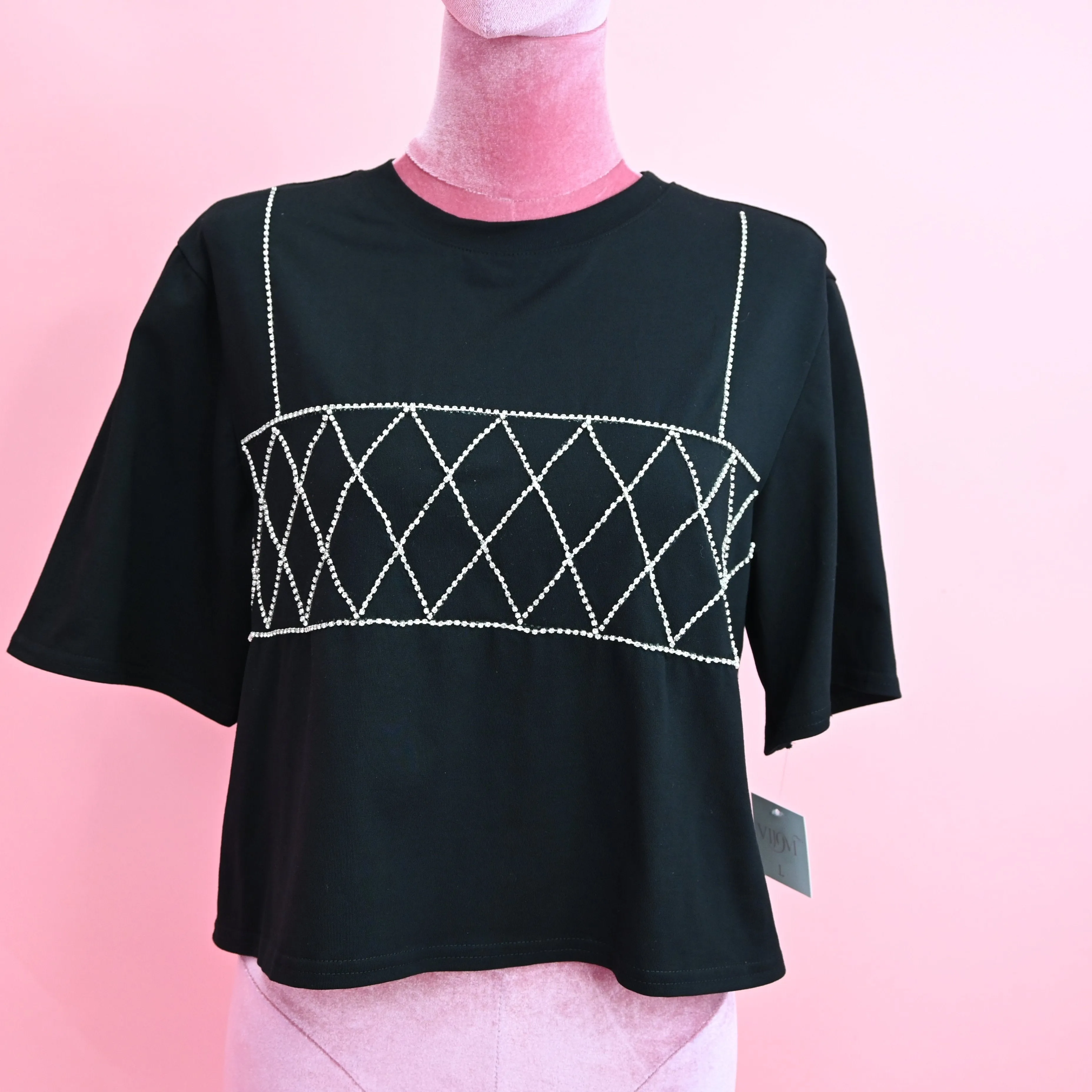 CRYSTAL CROP TOP