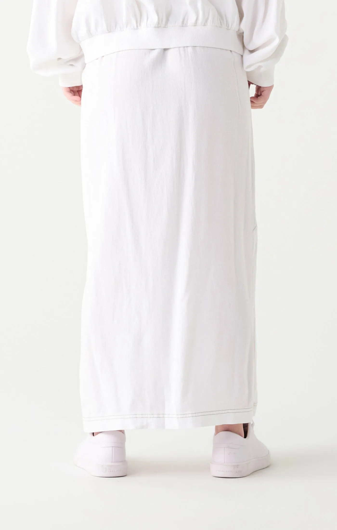 Danica Contrast Stitch Midi Skirt