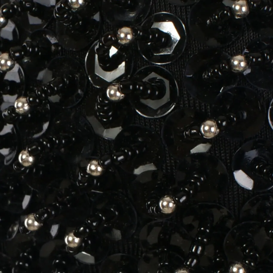 Diamond Pearls Sexy Black Bustier Crop Top