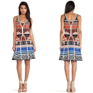 Diane Von Furstenberg Isla Dress in Desert Sands Ax
