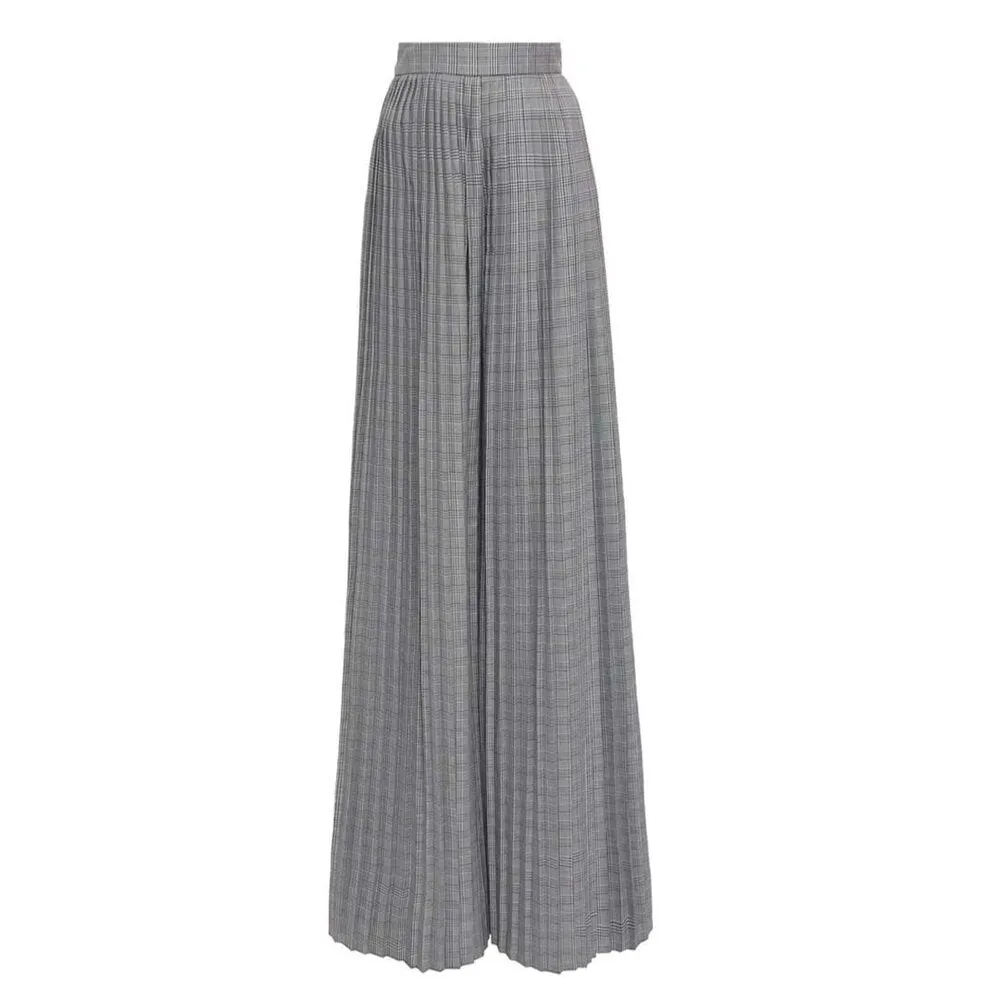 Dietrich Pleated Plaid Pant