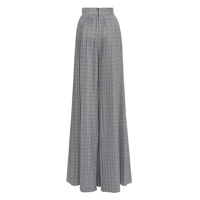 Dietrich Pleated Plaid Pant