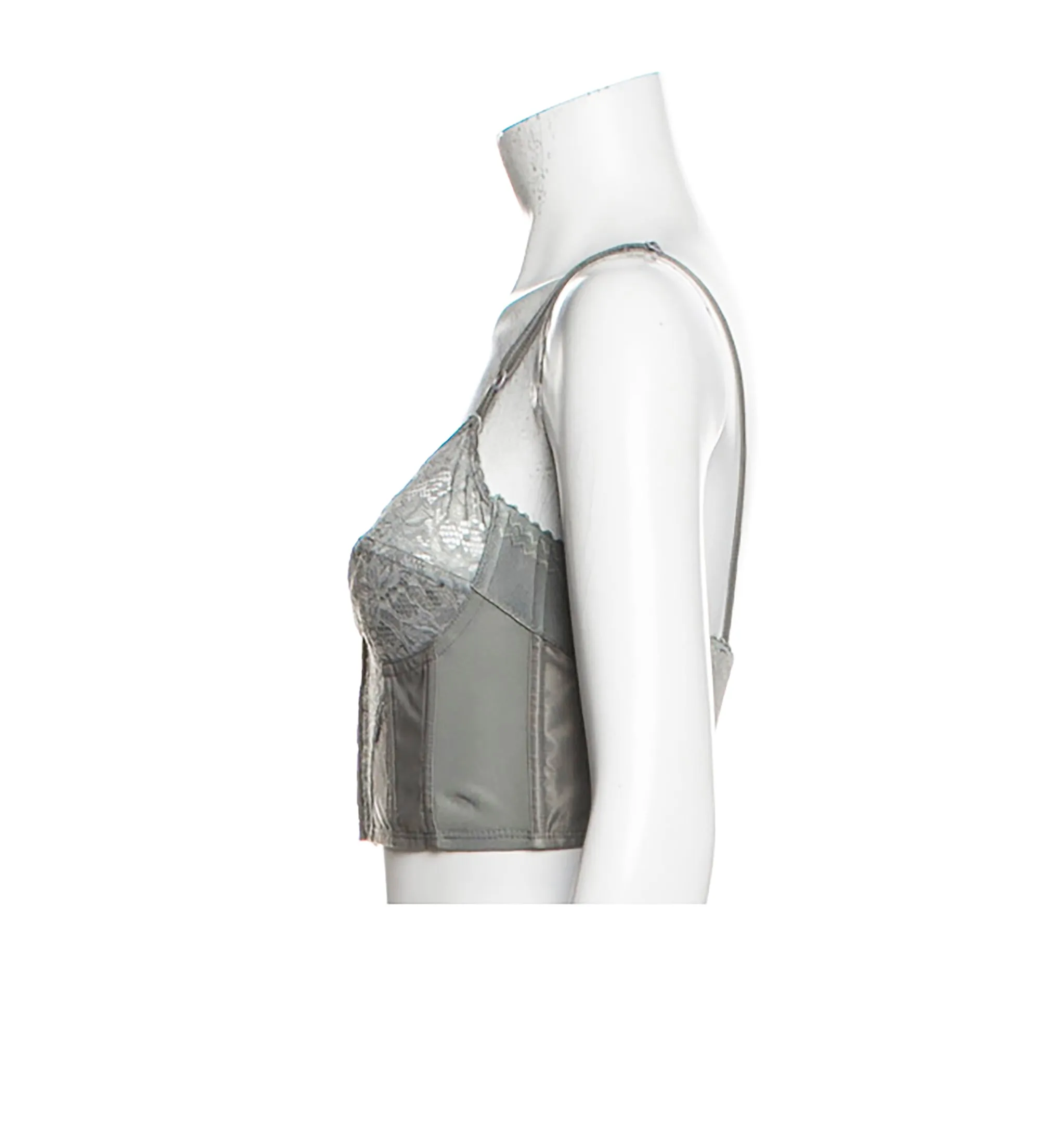 DOLCE & GABBANA grey lace top