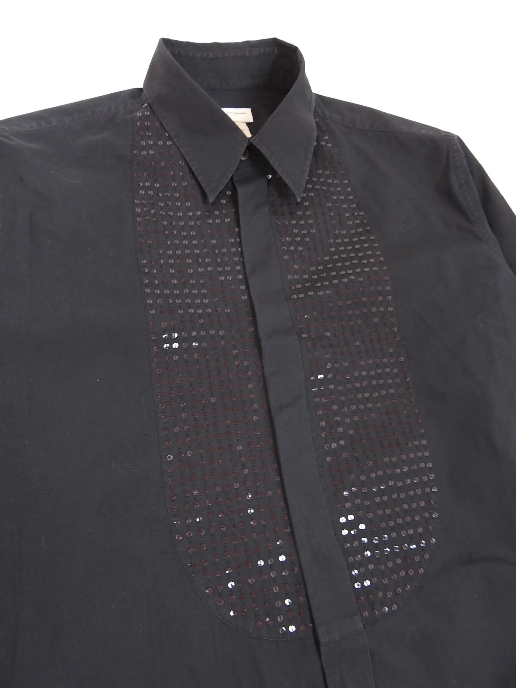 Dries Van Noten Sequin Dress Shirt Size 52