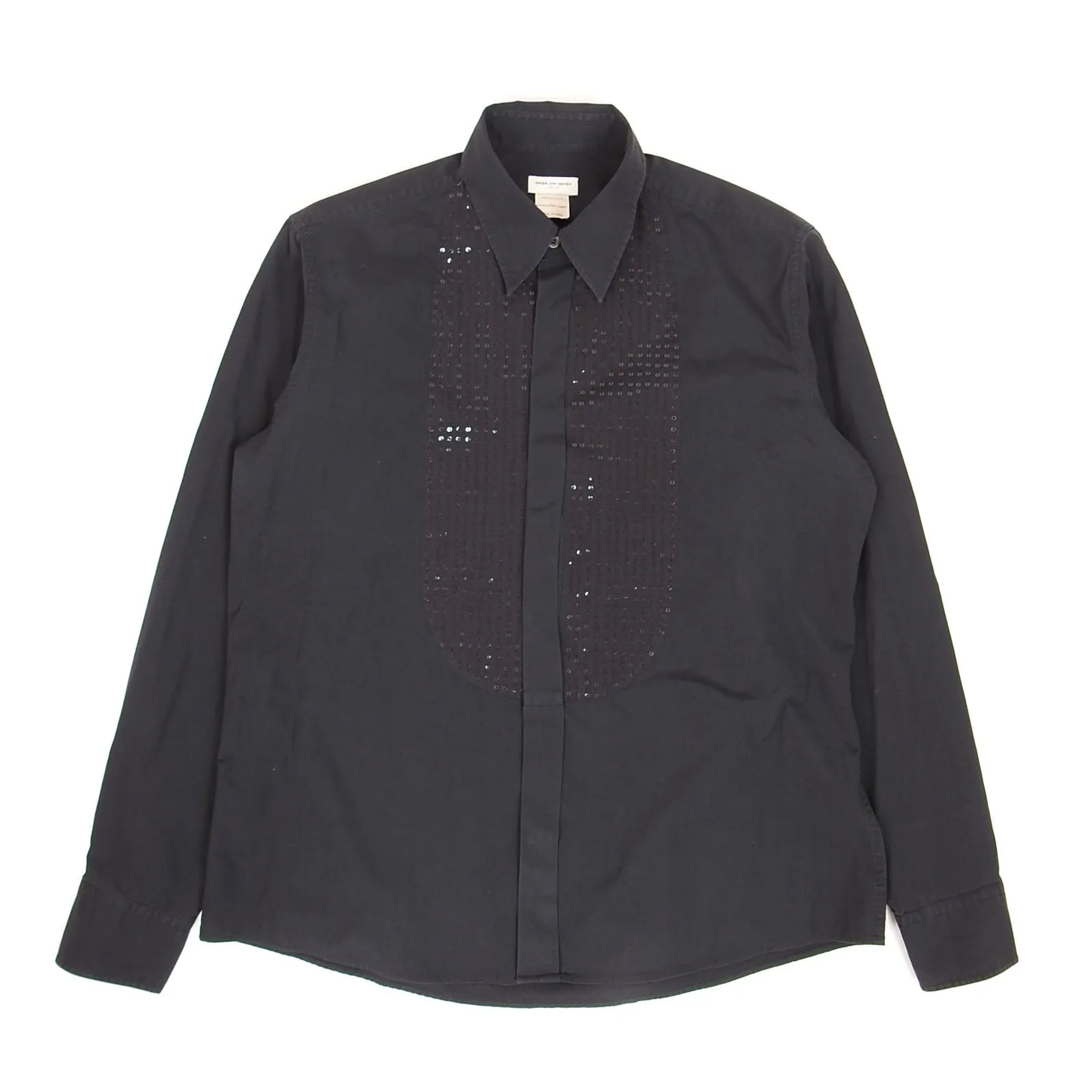 Dries Van Noten Sequin Dress Shirt Size 52