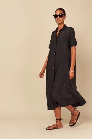 DUNNE S/S BUTTON UP DRESS 031025