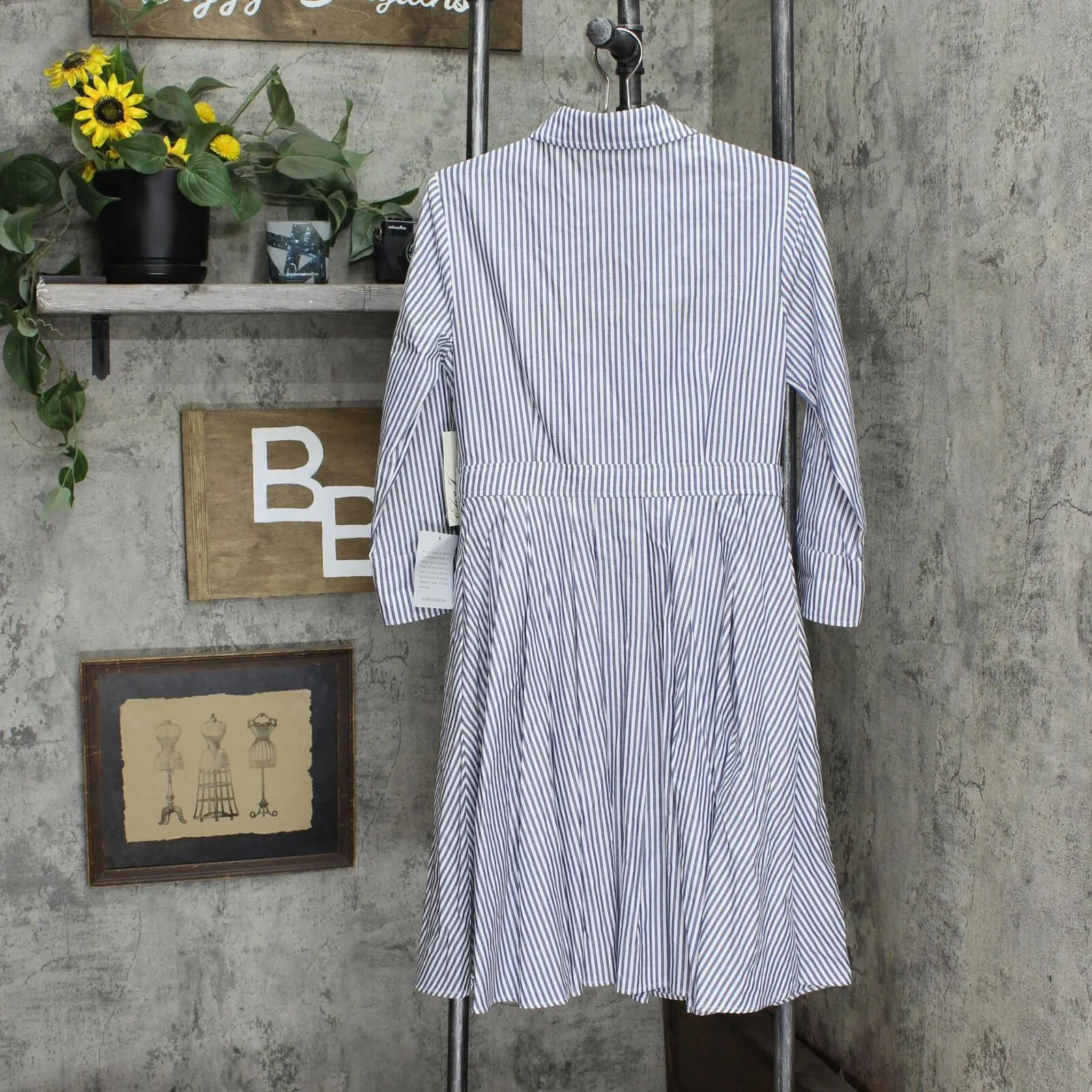Eliza J Women's Stripe Cotton Shirt Dress