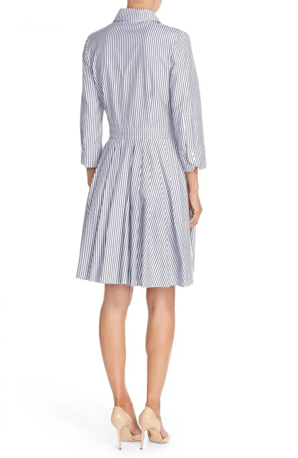 Eliza J Women's Stripe Cotton Shirt Dress
