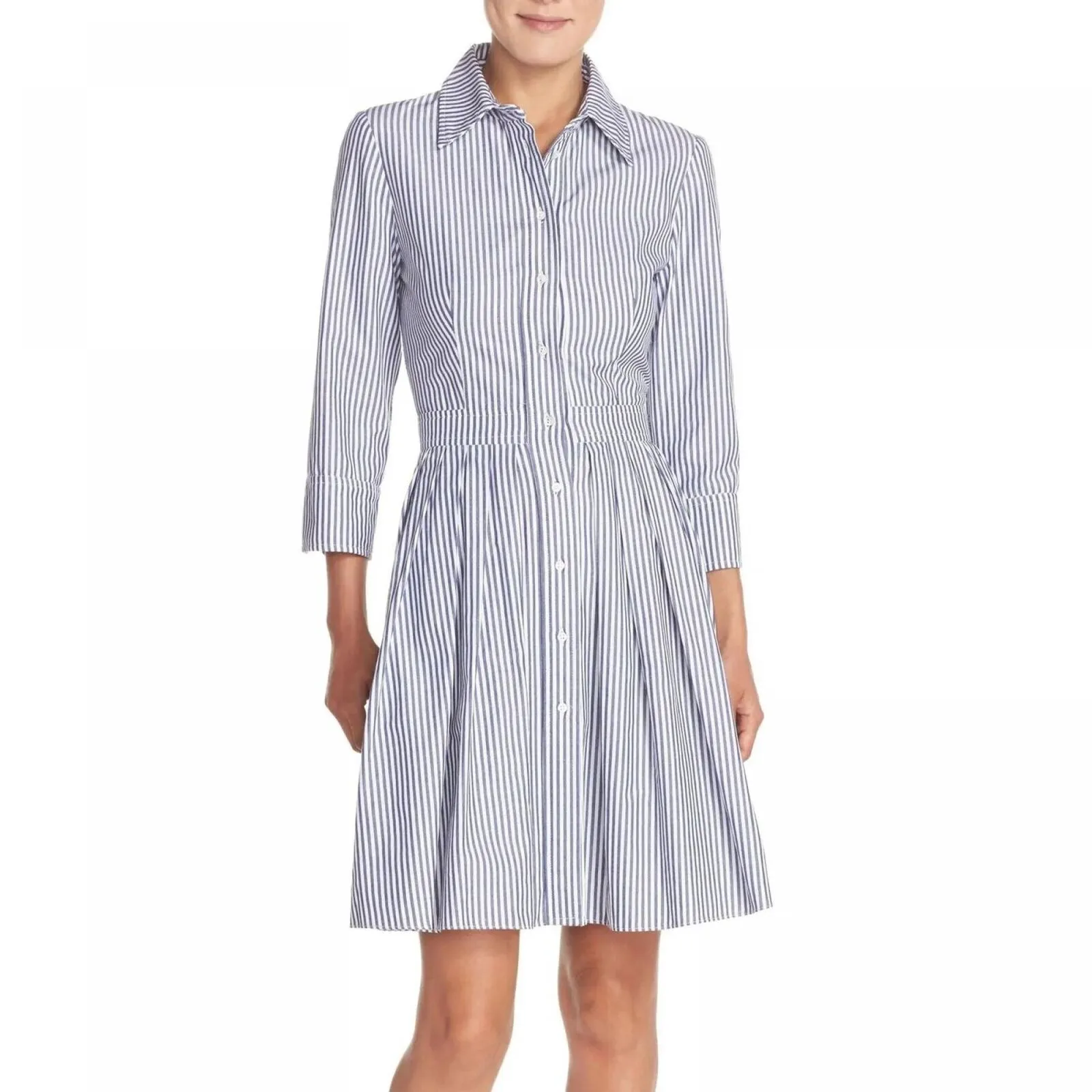Eliza J Women's Stripe Cotton Shirt Dress