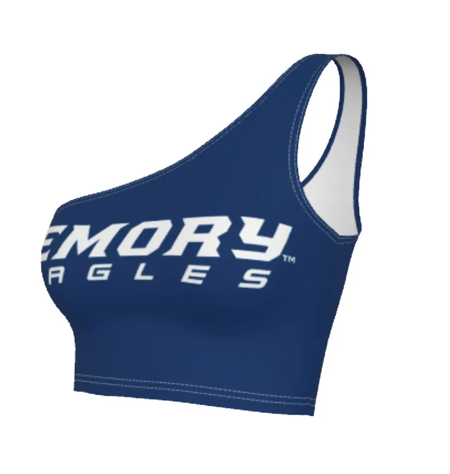 Emory Navy One Shoulder Top