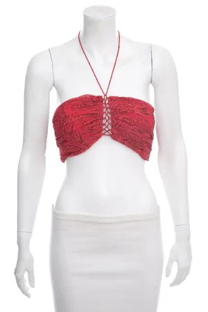 Etro Red Crop Top SZ 40 NWT