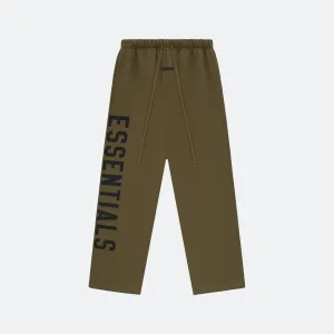 Fear Of God Essentials FW24 Fleece Relaxed Pant - Olive