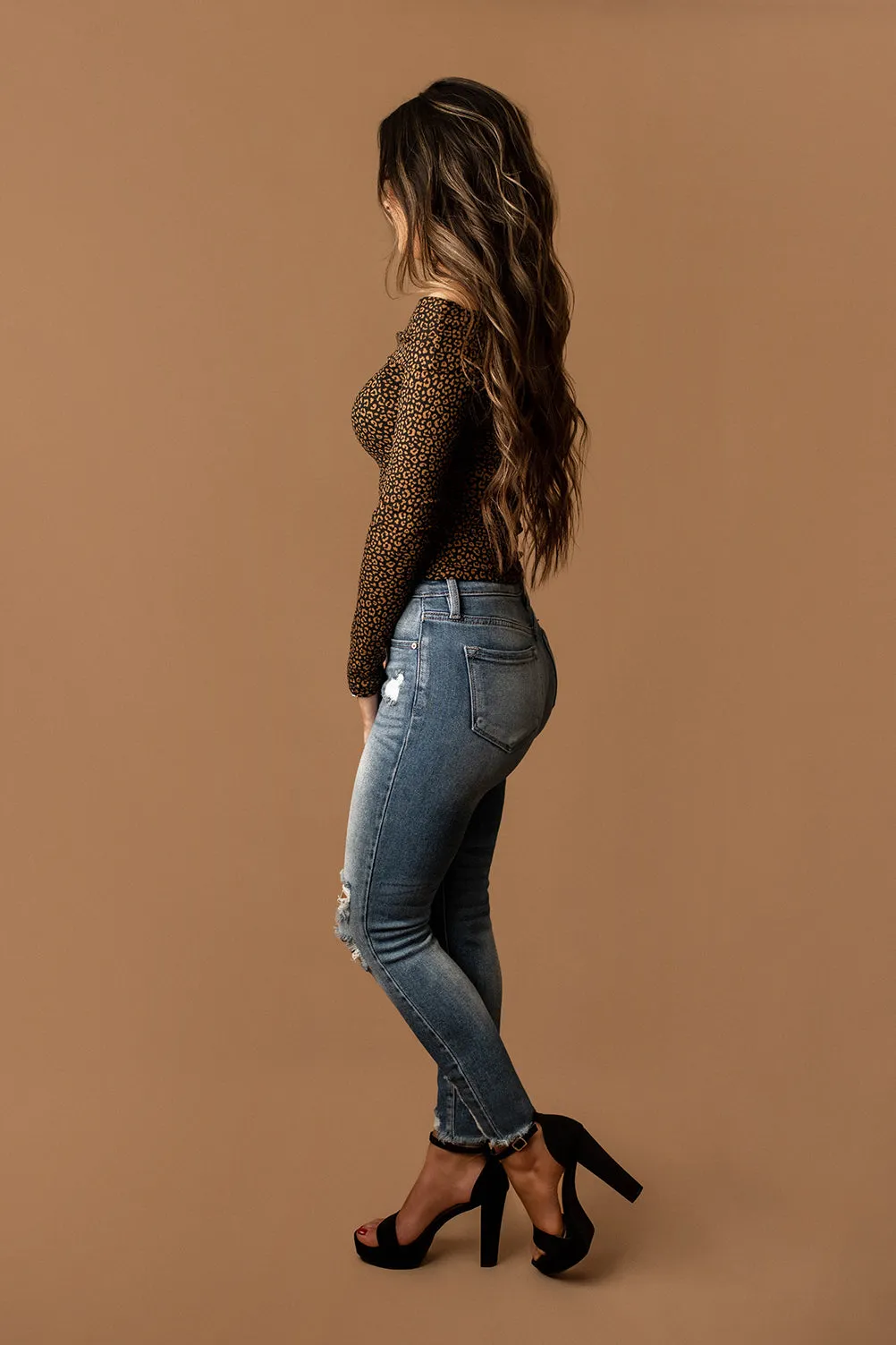 Fix You Too Off The Shoulder Top (Leopard Print)