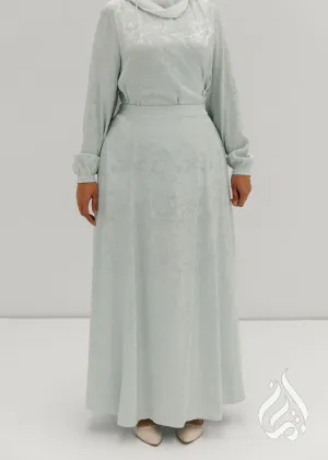 Flare Maxi Skirt - Sea Mint