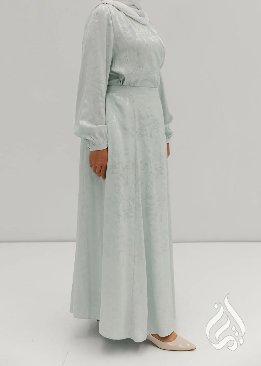 Flare Maxi Skirt - Sea Mint