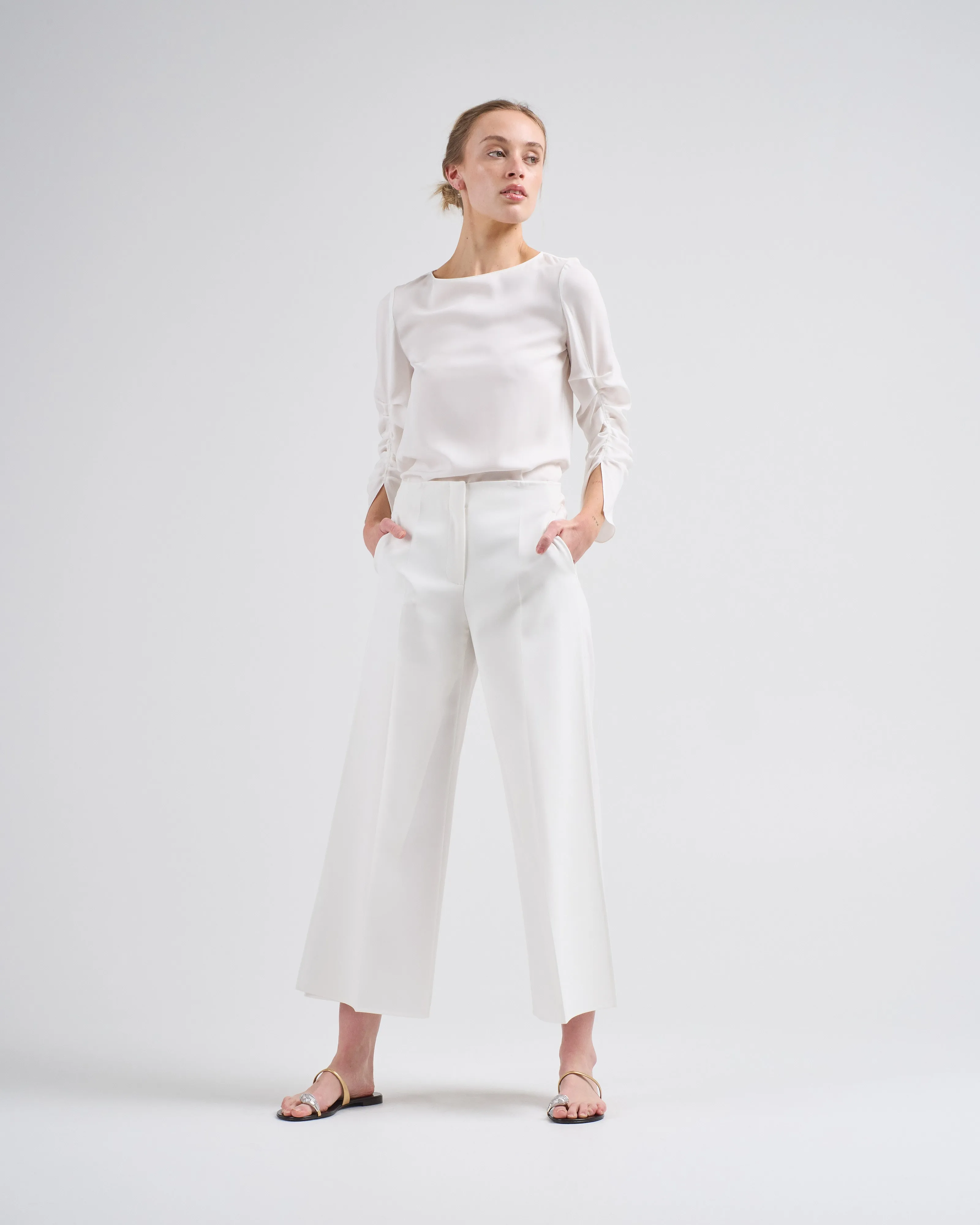 franklin wide leg ankle pant