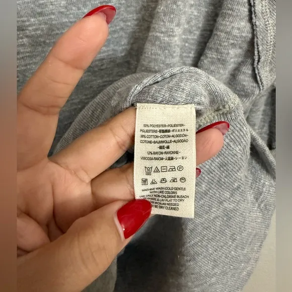 Free People We The Free Stone Grey Palisades Off Shoulder Thermal Sweater