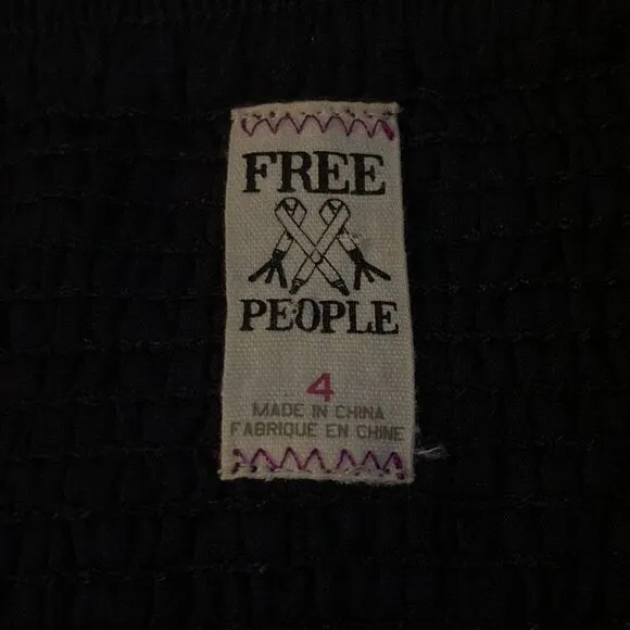 Free People Y2K Convertible Dress / Maxi Skirt Floral Smocked
