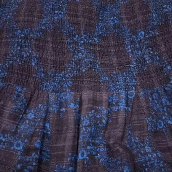 Free People Y2K Convertible Dress / Maxi Skirt Floral Smocked