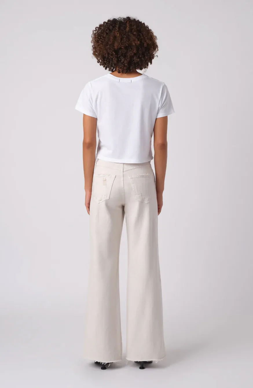 Frida Wideleg Pant White Oak