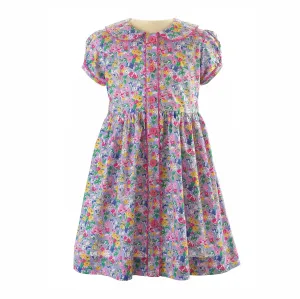 Garden Floral Button-Front Dress