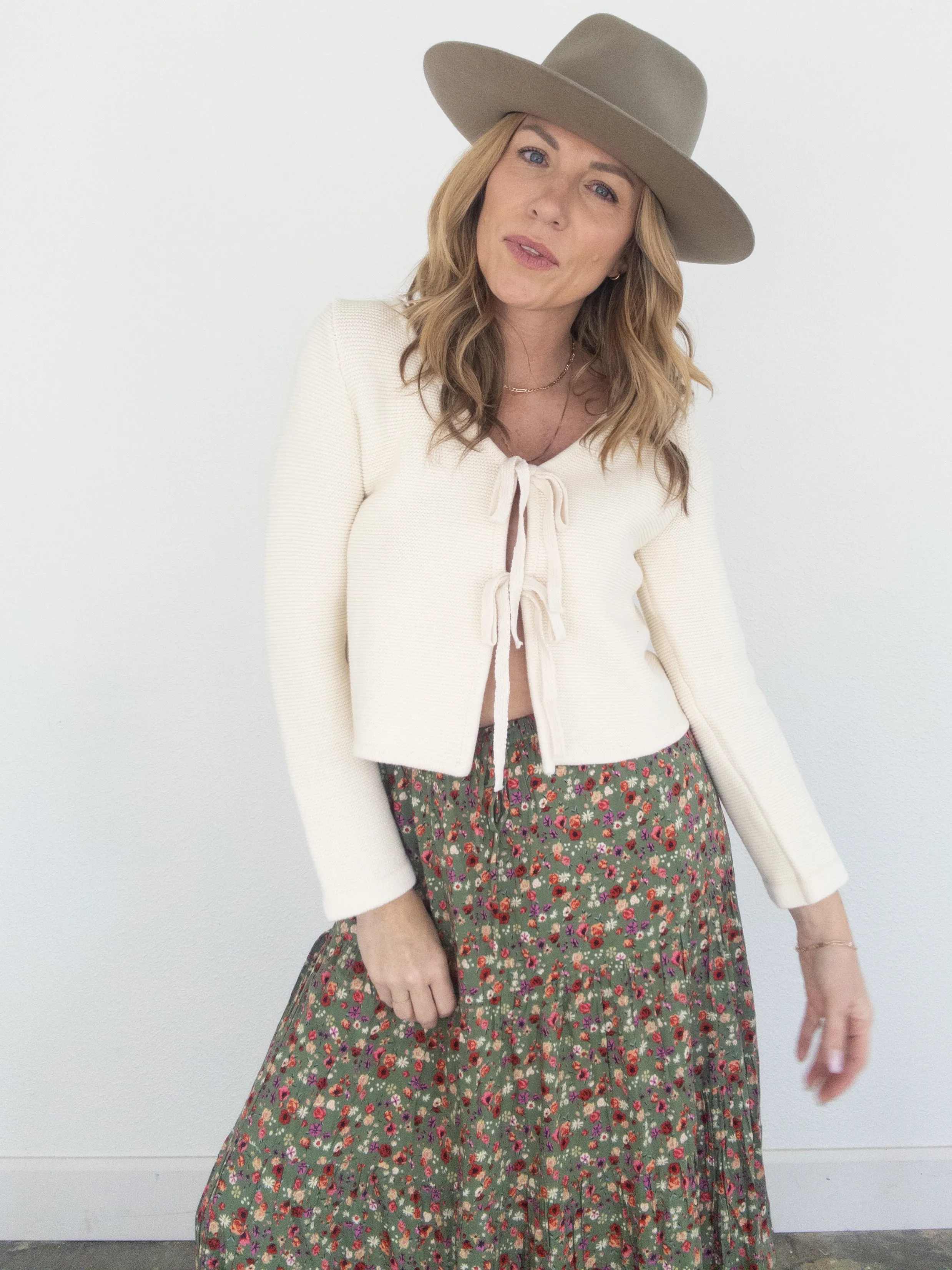 Garden Flowers Maxi Skirt