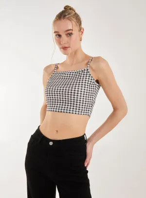 Gingham Crop Top