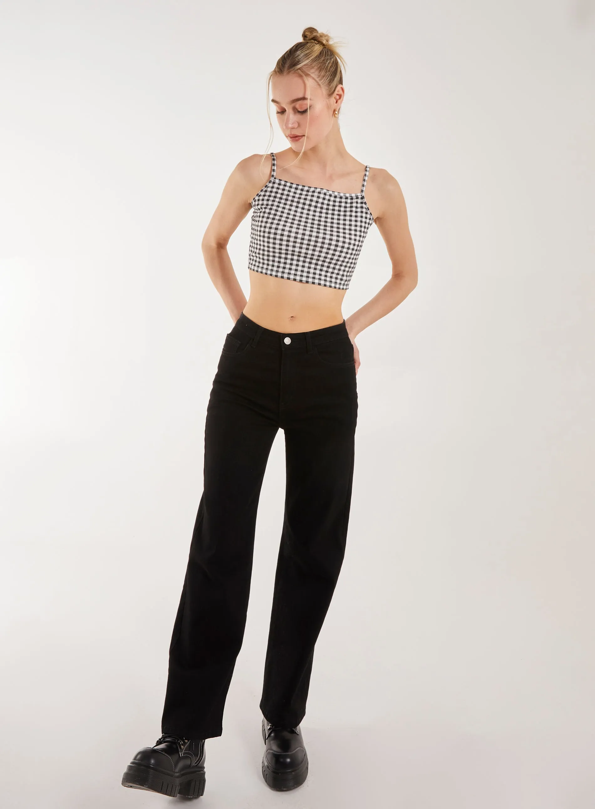 Gingham Crop Top