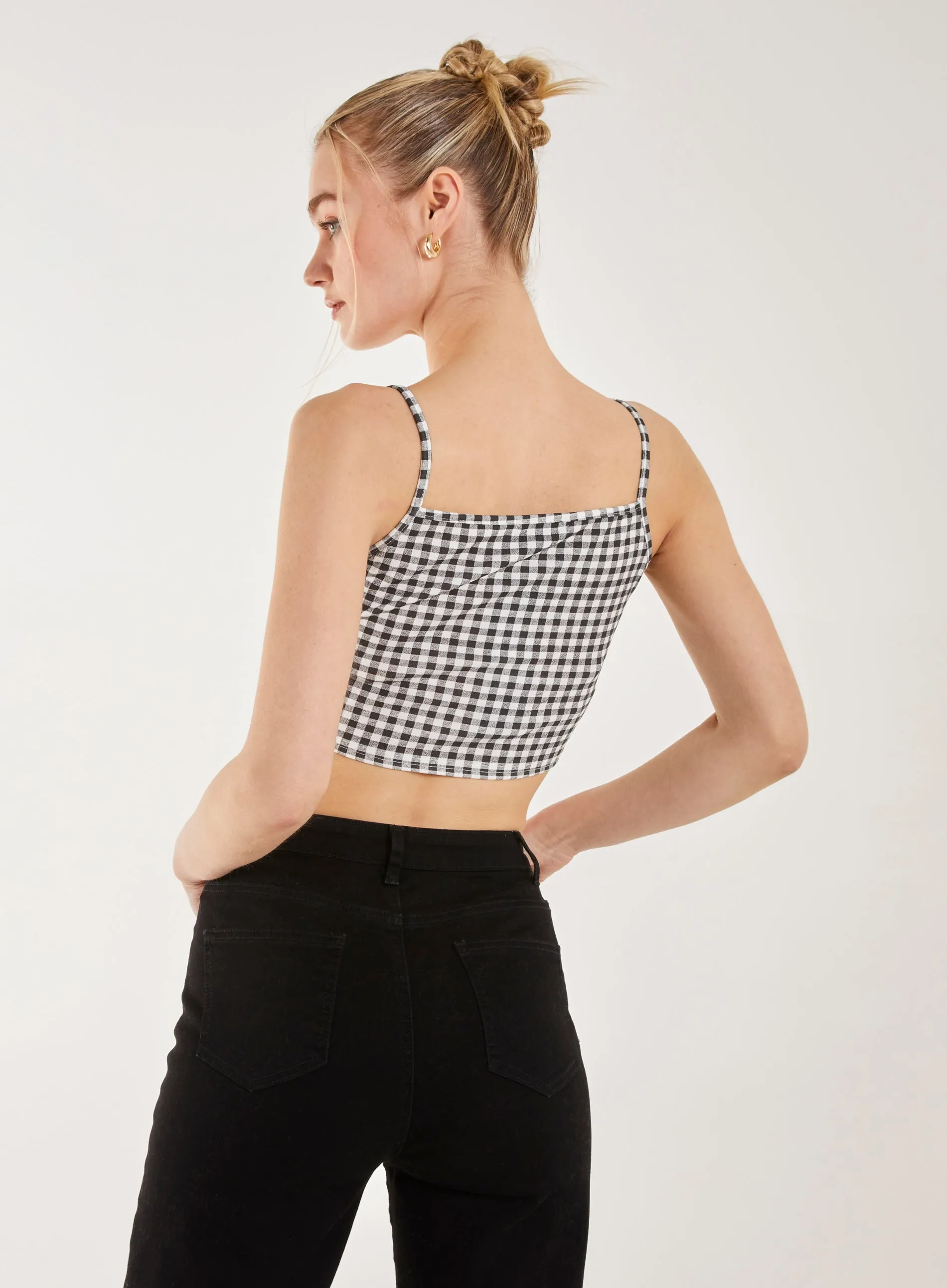 Gingham Crop Top