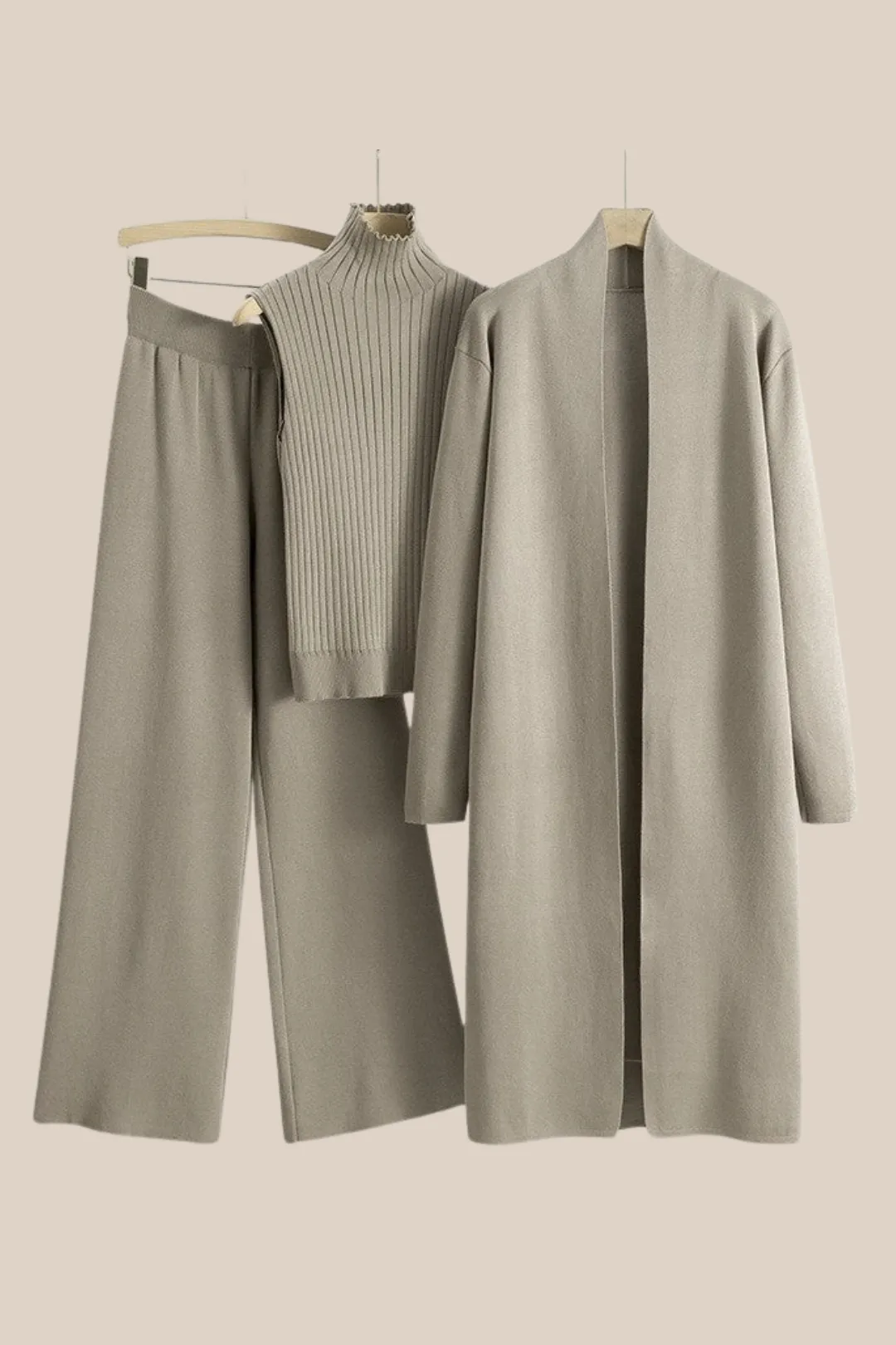 GWEN THREE PIECE SET- CAMEL