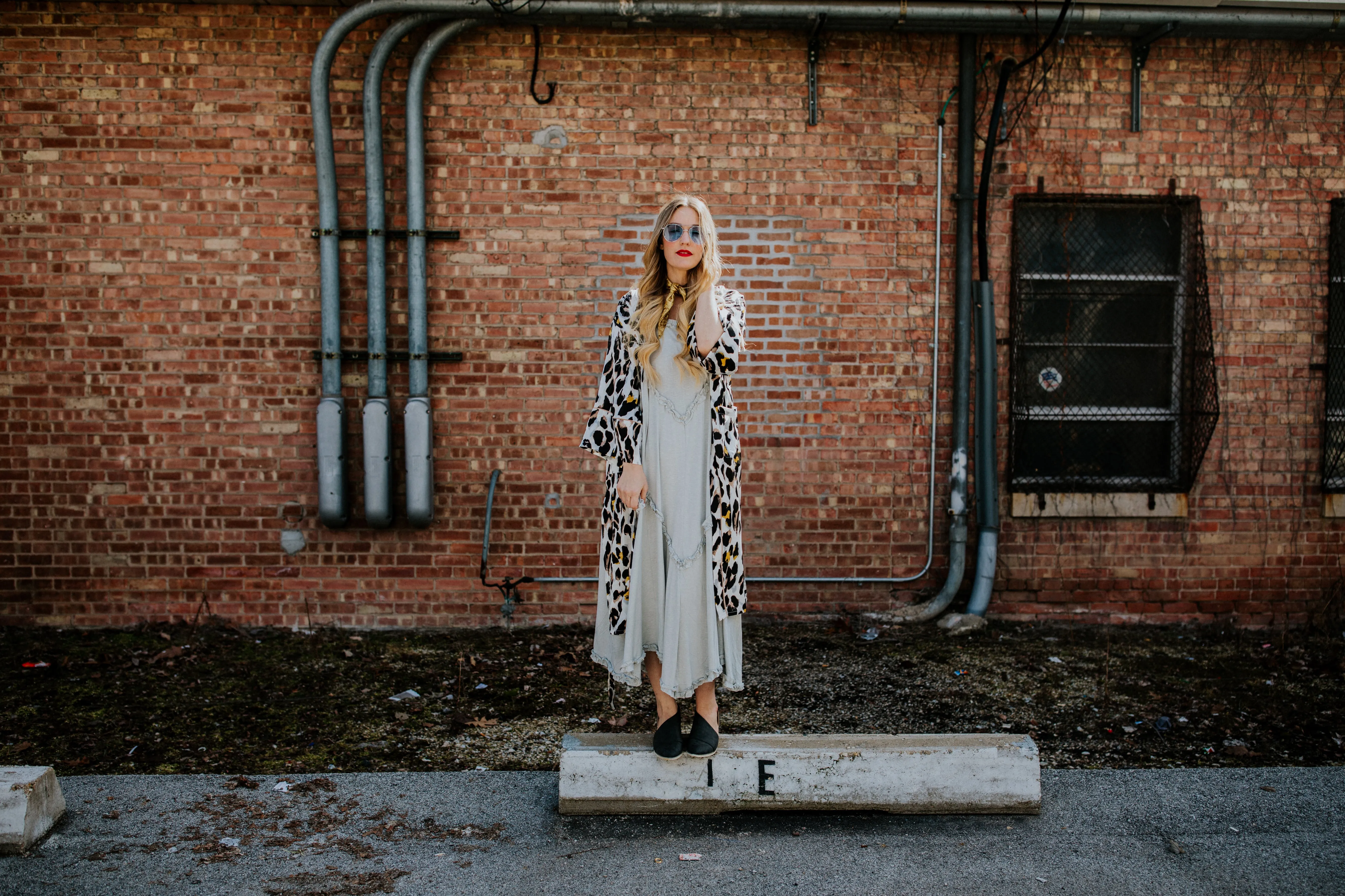 helena duster in blue