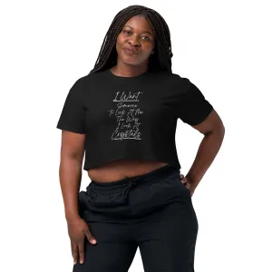 I Want Crystals - Women’s crop top