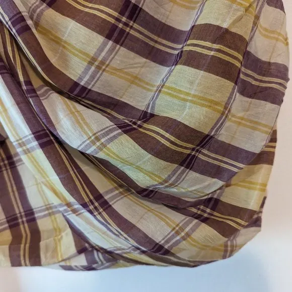 Isabel Marant Etoile &quot;Birdy&quot; Yellow Plaid Skirt