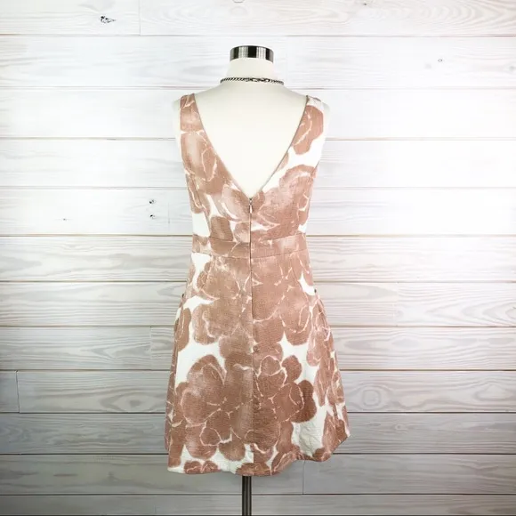 J. Crew Collection Dress Floral Print Mauve Size 4